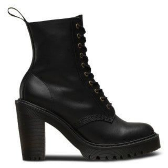 Dr. MARTENS KENDRA WOMEN'S LEATHER HEELED BOOTS - Picture 2 of 8